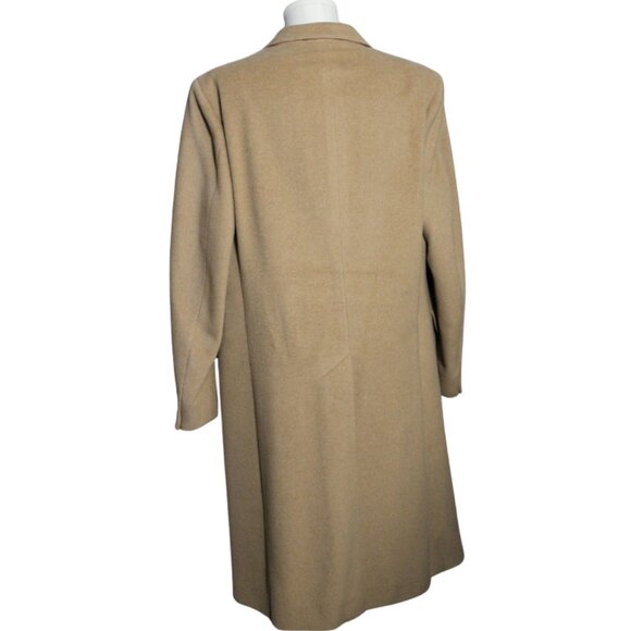 Aquascutum SZ 44R Cashmere & Wool Tan Overcoat - Picture 3 of 16